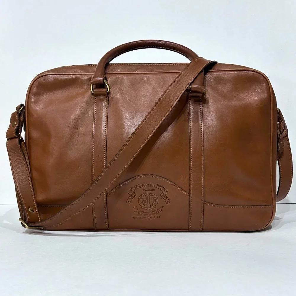 Vintage Ghurka Marley Hodgson Madison No. 105 Leather Briefcase USA 1994